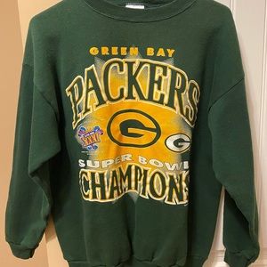 vintage green bay packers crewneck
